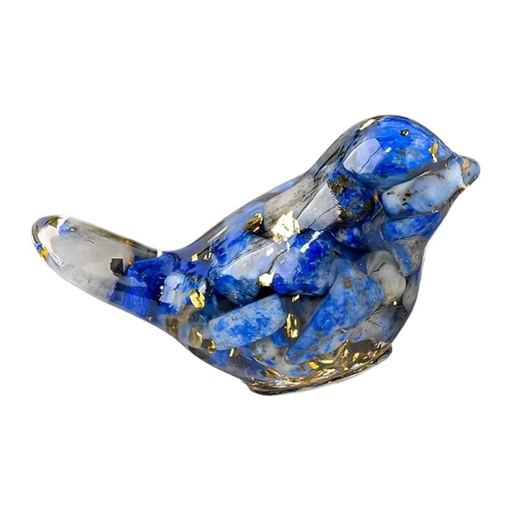 Sunxin Crystal Craft Bird Nbird Figurines Collectible Miniature Resin Glass Decorative Gravel Birds Art Animals Figurines for Desktop Home Decor Paperweight