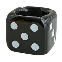 Sunxin Desktop Ornament Ashtray Retro Dice Ceramic Ashtray Outdoor Ashtray Indoor and Outdoor Patio Courtyard Desktop Decoration Gift Household Ashtray, 1X Ashtray