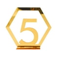 thumbnail image 1 of Sunxin Desktop Ornament Three Dimensionals Gold and Silver Acrylic Wedding Digital Table Number Card Table Seat Card Mirror Table Ornaments, An Acrylic Digital Table Card Ornament, 1 of 4
