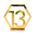 thumbnail image 1 of Sunxin Desktop Ornament Three Dimensionals Gold and Silver Acrylic Wedding Digital Table Number Card Table Seat Card Mirror Table Ornaments, An Acrylic Digital Table Card Ornament, 1 of 2