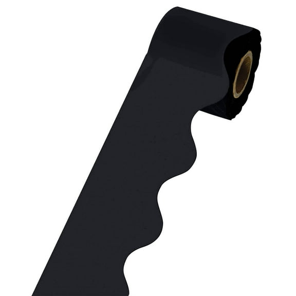 Sunxin Gift Wrapping Paper 5M Bulletin Border Trim Chalkboard Border Paper Roll School Classroom Wall Decor, One Fan-Shaped Bulletin Board Border Paper