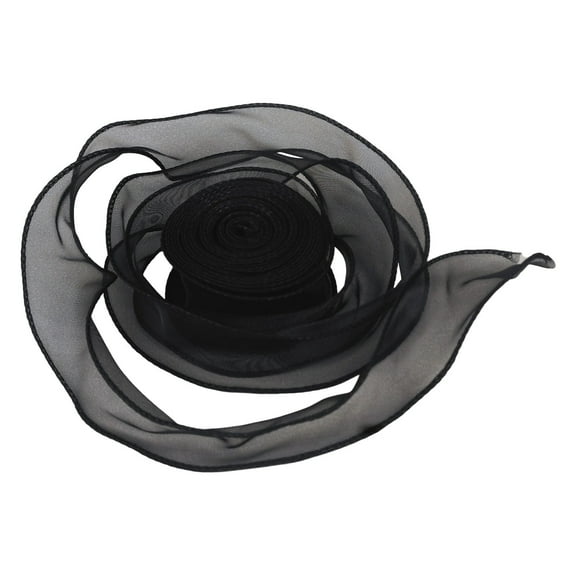 Sunxin Gift Wrapping Paper Fish Tail Ribbon Holiday Bow Ribbon Packaging Material for Wrapping Bouquets Wedding Christmas Home Decor, A Roll of Black Gift Box Decorated with Ribbons