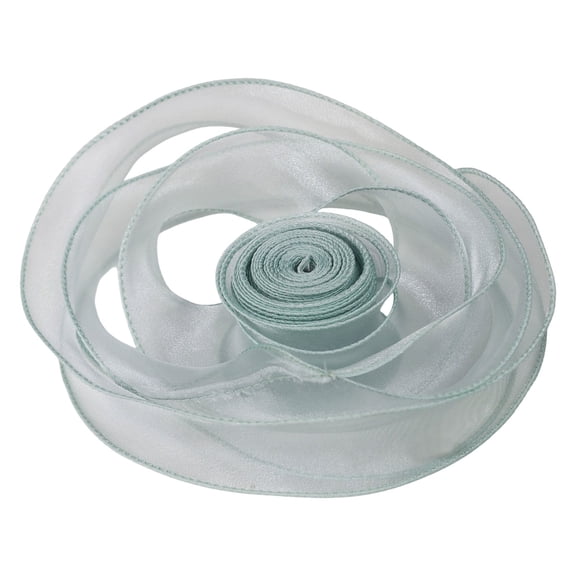 Sunxin Gift Wrapping Paper Fish Tail Ribbon Holiday Bow Ribbon Packaging Material for Wrapping Bouquets Wedding Christmas Home Decor, A Roll of Sea Pine Green Gift Box Decorated with Ribbons