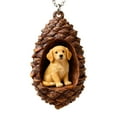 thumbnail image 1 of Sunxin Hangs 2D Acrylic Pinecone Animal Ornaments Set Christmas Tree Hanging Decor with Hamster Dog Cat Squirrel Festive Holiday for Animal Lovers, 1 Piece of 2D Acrylic Pendant, 1 of 7