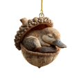 thumbnail image 1 of Sunxin Hangs Animal Ornaments – Cozy Christmas Ornaments Acrylic Cute Animal Christmas Trees Hanging Decorations Rustic Nature Themed Home Decor Animal Lovers, One Pendant, 1 of 5