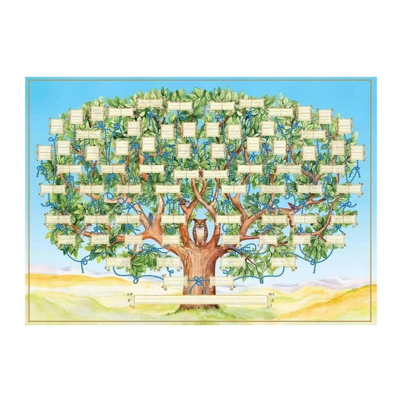 Sunxin Hangs Family Tree Charts to Fill in Fillable Genealogy Charts Blank Family Tree Family Tree Charts Poster Geneology Charts Fill in Family Tree Diagram 40*60Cm/15.7*23.6In