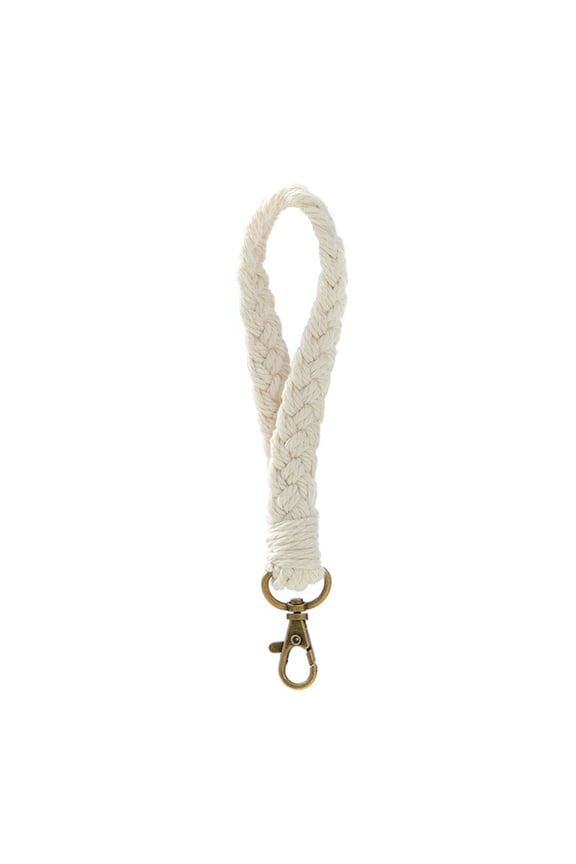 Hangs Handmade Woven Cotton Rope Keychain Bracelet Woven Pendant Keyring Car Keychain, 1X Mobile Phone Pendant