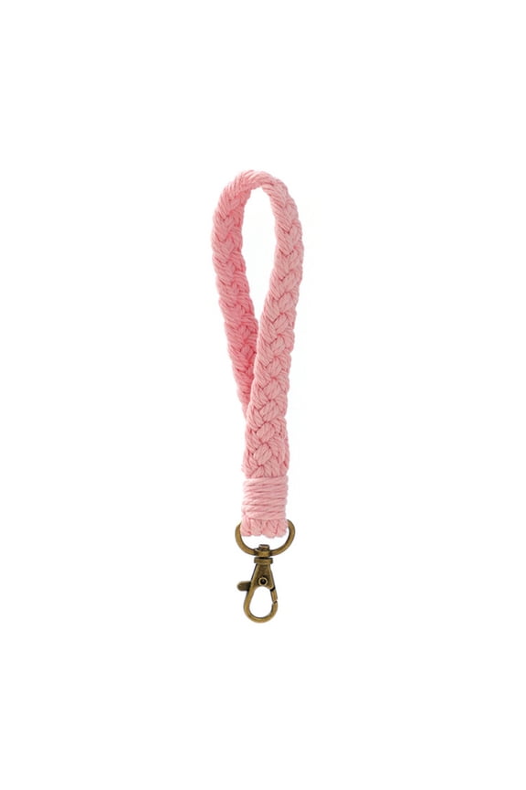 Hangs Handmade Woven Cotton Rope Keychain Bracelet Woven Pendant Keyring Car Keychain, 1X Mobile Phone Pendant