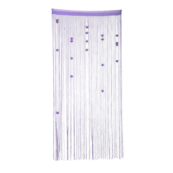 Sunxin Hangs Thread Door Curtain for Doorways Privacy Door Country String Curtain with Roses String Door Curtain Window Decoration Room Divider Hanging Tassel Curtain for Home, 1X Door Curtain