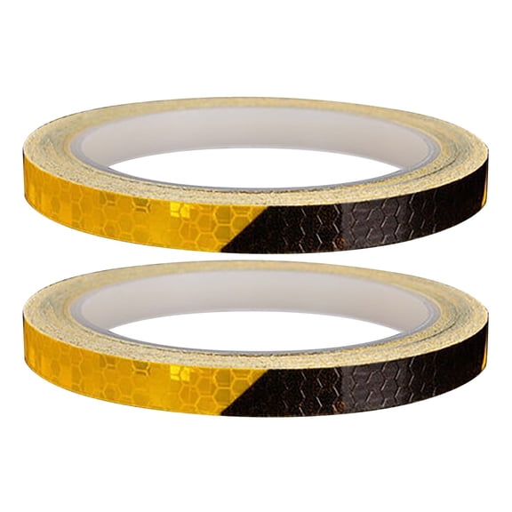 Sunxin Luminous Safety Equipment, Wheel and Body Stickers, Reflective Stickers in Black and Orange2Pc Luminous Equipment Stickers Bicycle Motorcycle Wheel Stickers Bicycle Reflective Stickers