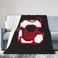 thumbnail image 1 of Suny A Cortland Logo Fleece Blanket, Very Soft Microfiber Flannel Blanket for Couch Warm and Cozy for All Seasons, Black, 1 of 6