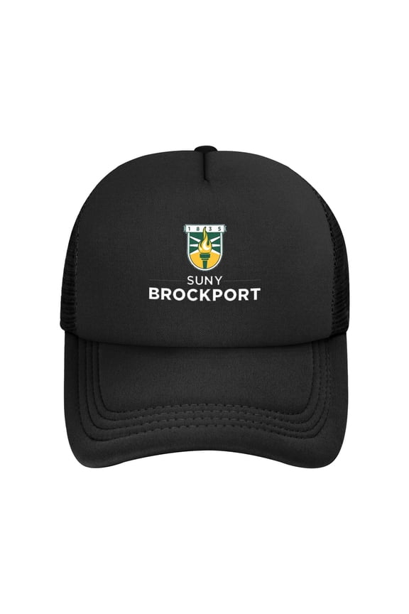 Suny College At Brockport Solid Color Lightweight Adult Mesh Baseball Cap