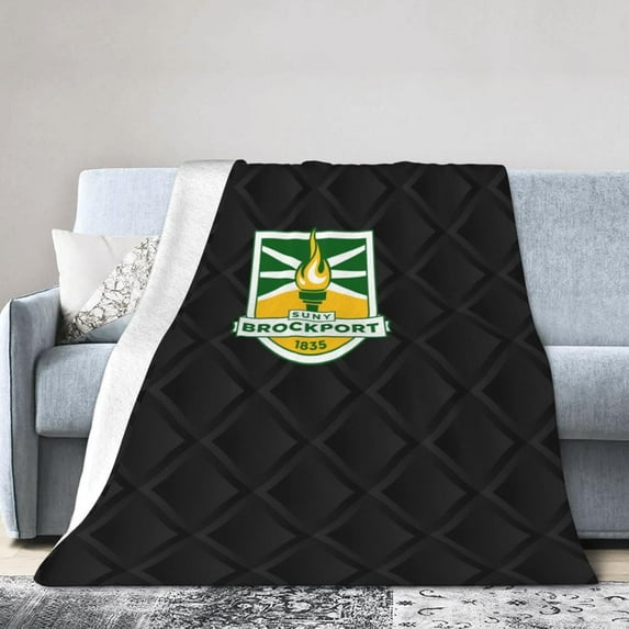 Suny College at Brockport Ultra-Soft Micro Fleece Blanket Soft Comfortable Flannel Blanket Available for Bed Couch Living Room