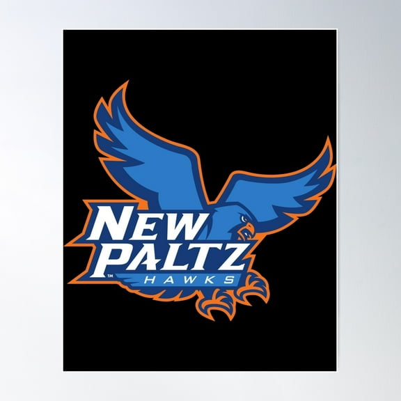 Suny New Paltz Hawks Poster Wall Art, Modern Wall Decor, 8x12 UNFRAMED
