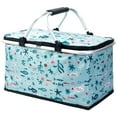SunyaMood 30L Camping Picnic Basket Waterproof Foil Folding Insulated