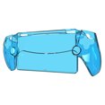 thumbnail image 1 of SunyaMood Transparent Protective Case Shockproof PC Washable for PS5 Portal (Blue), 1 of 9