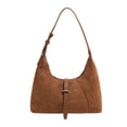 thumbnail image 1 of Sunyeur Womens Vintage Faux Suede Shoulder Bag, Trendy Dumpling Crossbody Handbag Hobo Bag Commuter Satchels, 1 of 8