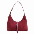 thumbnail image 1 of Sunyeur Womens Vintage Faux Suede Shoulder Bag, Trendy Dumpling Crossbody Handbag Hobo Bag Commuter Satchels, 1 of 9