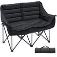 thumbnail image 1 of Sunyrisy Oversized Double Camping Chair, Folding 2-Person Loveseat with Fully Padded Seats, Heavy-Duty Duo Camping Couch, Portable Lawn Chair with Carrying Bag, 1 of 9
