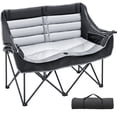 thumbnail image 1 of Sunyrisy Oversized Double Camping Chair, Folding 2-Person Loveseat with Fully Padded Seats, Heavy-Duty Duo Camping Couch, Portable Lawn Chair with Carrying Bag, 1 of 9