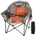thumbnail image 1 of Sunyrisy Oversized Heated Camping Chair, Folding Outdoor Chair with 3 Heat Settings, Dual-Zone Heating, Supports up to 500 lbs, Portable Heated Chair for Camping, Fishing and Sports Events, 1 of 7