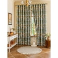 thumbnail image 1 of Sunyuer 100% Blackout Floral Curtains for Bedroom, Blossom Flower Patterned Curtains for Living Room,Thermal Insulated Farmhouse Drapes, Grommet Top 2 Panels, 1 of 15
