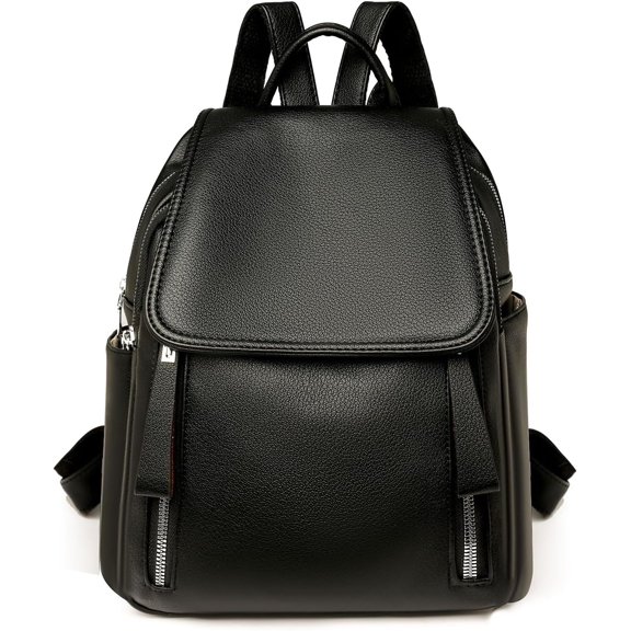 Sunyuer 3-in-1 Versatile PU Leather Backpack - Multi-Pocket, Lightweight & Perfect for Travel, Work, and Daily Use
