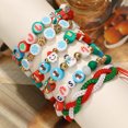 thumbnail image 1 of Sunyuer 6pcs Christmas Bracelets for Women Clay Beaded Cute Xmas Tree Snowman Santa Charm Bracelet Set Holiday Christmas Jewelry Gifts Stocking Stuffers, 1 of 7