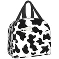 thumbnail image 1 of Sunyuer Girls Cow Printed  Pattern Insulated Waterproof Oxford Cloth Reusable Lunch Bag, 1 of 6