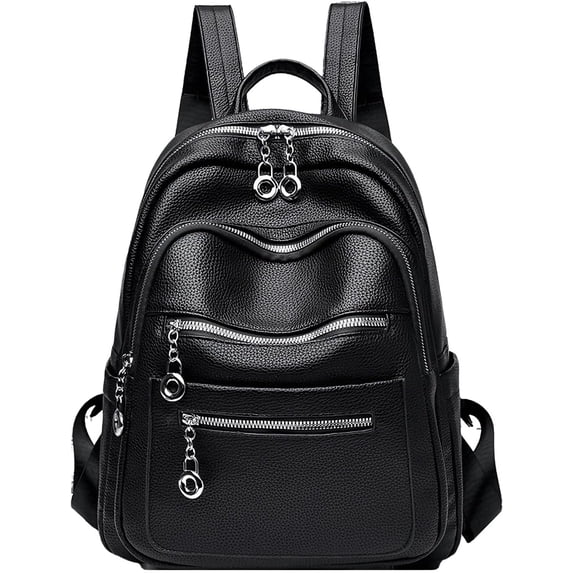 Sunyuer Chic Elegance Minimalist PU Leather Backpack – Stylish, Spacious & Anti-Theft for Daily Work Travel