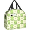 thumbnail image 1 of Sunyuer Girls Cute Frog Pattern Insulated Waterproof Oxford Cloth Reusable Lunch Bag, 1 of 7