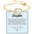 thumbnail image 1 of Sunyuer To My Daughter Forever Connected Bracelet, Infinity Forever Love Heart Bracelets You Are Always In Mine From Mom Cubic Zirconia Adjustable Inspirational Gift Jewelry, 1 of 7