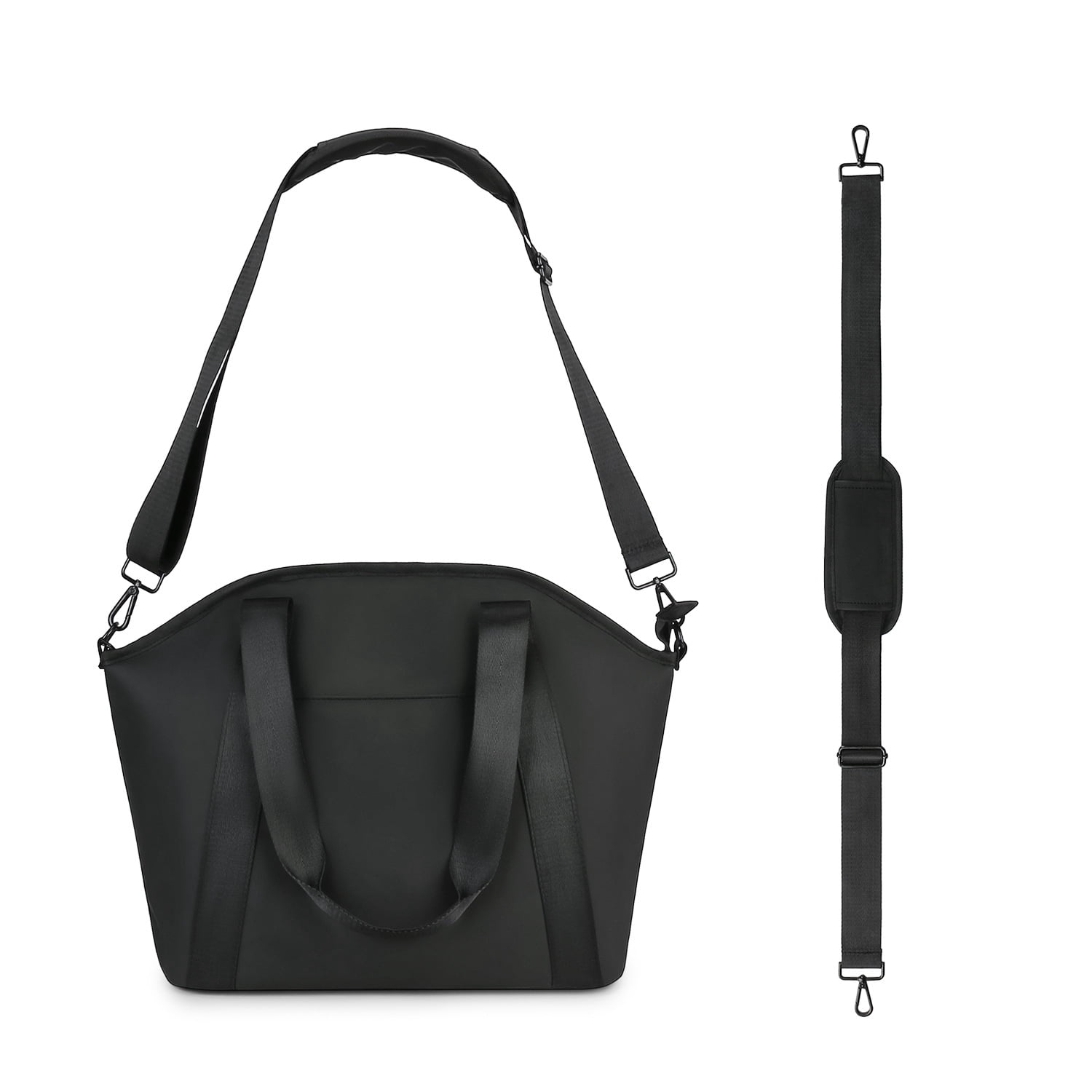 Sunyuer Diaper Bag, PU Leather Diaper Bag Purse, Crossbody Baby Bag with 6 Pockets, Diaper Clutch for Women Mom