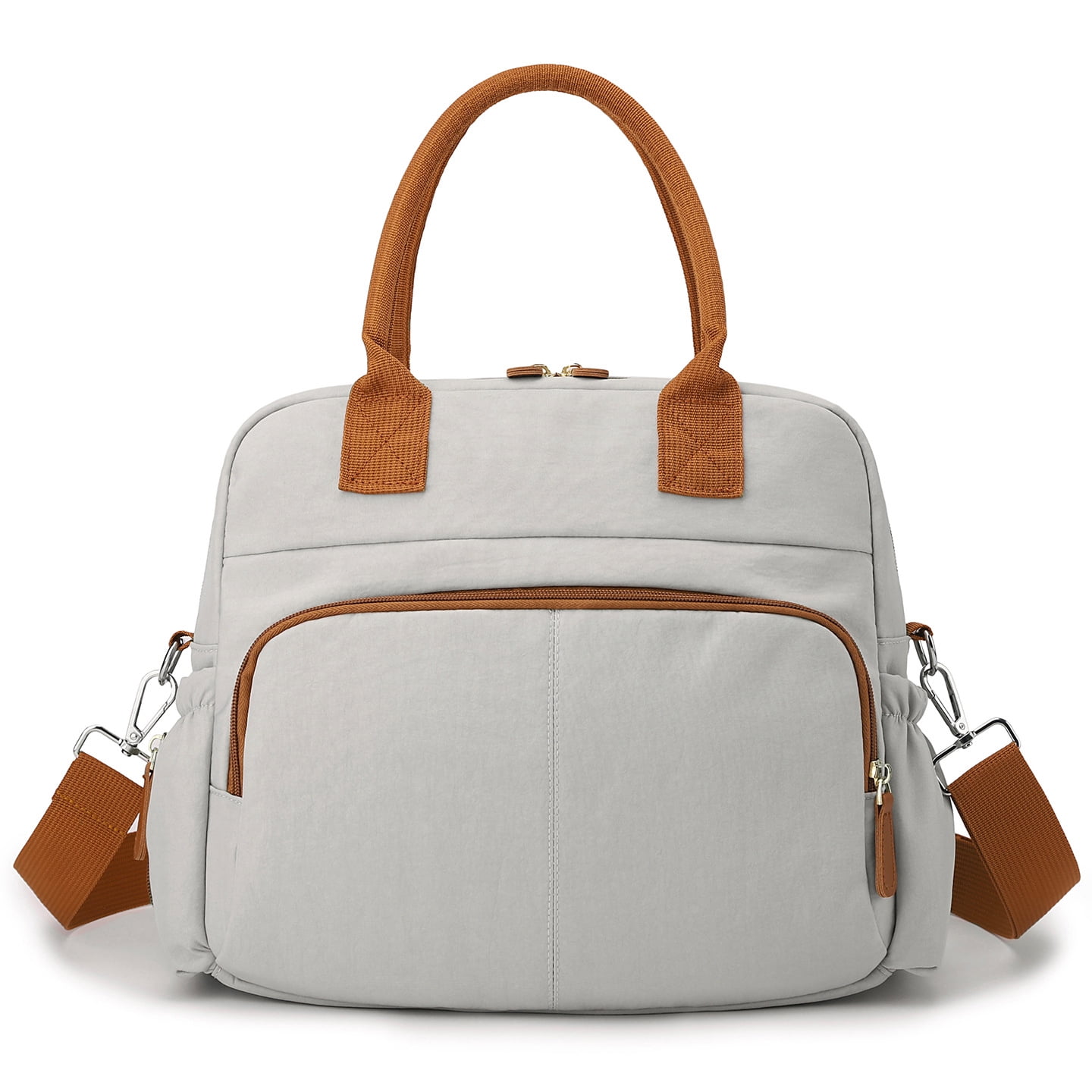 Sunyuer Diaper Bag Tote, Travel Stylish Mommy Bag with Stroller Clips, Large Capacity Hospital Bag for Labor and Delivery