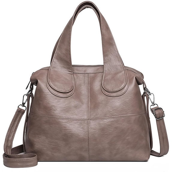 Sunyuer Elegant Vegan Leather Handbag - Large Capacity Shoulder Bag with Adjustable Strap
