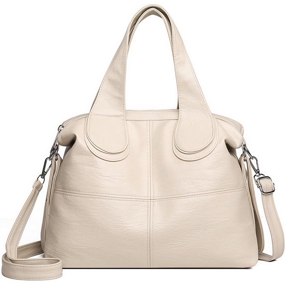 Sunyuer Elegant Vegan Leather Handbag - Large Capacity Shoulder Bag with Adjustable Strap