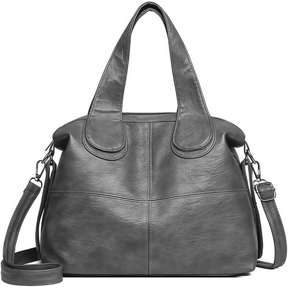 Sunyuer Elegant Vegan Leather Handbag - Large Capacity Shoulder Bag with Adjustable Strap