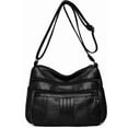 thumbnail image 1 of Sunyuer Fashion Crossbody Bag For Women Shoulder Bag Soft PU Leather Handbags Purses Multi Pocket Hobo Tote Bag, 1 of 6