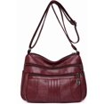 thumbnail image 1 of Sunyuer Fashion Crossbody Bag For Women Shoulder Bag Soft PU Leather Handbags Purses Multi Pocket Hobo Tote Bag, 1 of 6