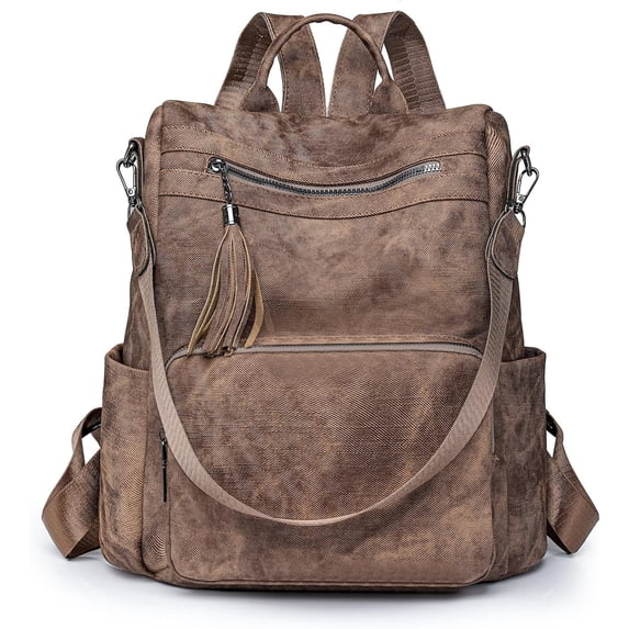 Sunyuer Fashion PU Leather Women's Backpack - Large Capacity, Anti-theft, Casual Style for Commuting Work and Travel