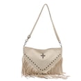 thumbnail image 1 of Sunyuer Fringe Purses for Women, Vintage PU Leather Tassel Purse Hobo Bag, Gothic Punk Studded Crossbody Bag Shoulder Bag, 1 of 13