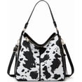 thumbnail image 1 of Sunyuer Handbags Women Fashion Leopard Cow Pattern Shoulder & Crossbody Purse Top Handle Satchel Purses Synthetic Leather Wallet, 1 of 5