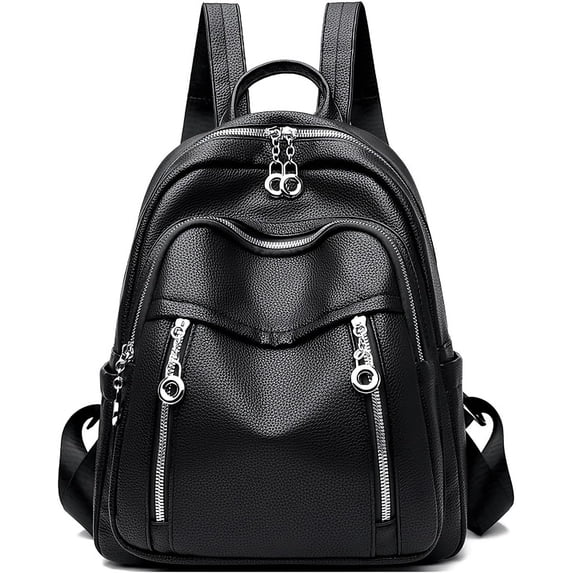 Sunyuer PU Leather Anti-Theft Backpack for Women, Lightweight Stylish & Spacious Purse Backpack, Fashion Versatile Bag for Daily Work Travel
