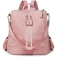 thumbnail image 1 of Sunyuer PU Leather Backpack Purse for Women Fashion Multipurpose Design Handbag Ladies Shoulder Bags Travel Backpack, 1 of 9