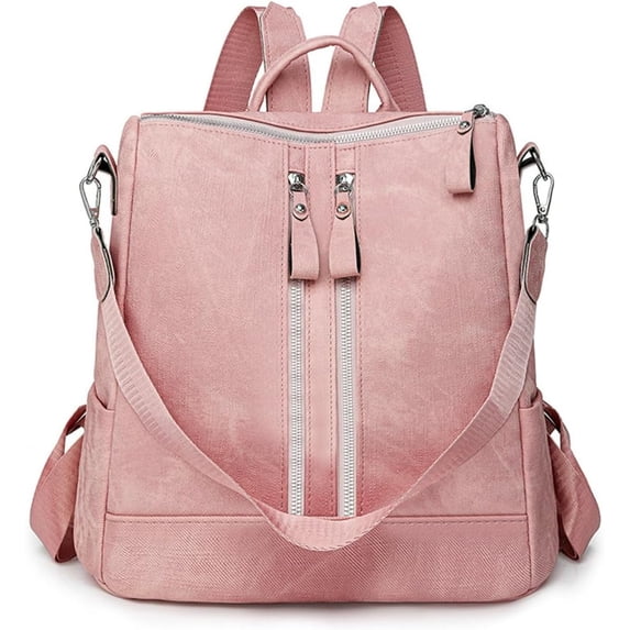 Sunyuer PU Leather Backpack Purse for Women Fashion Multipurpose Design Handbag Ladies Shoulder Bags Travel Backpack