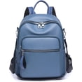 thumbnail image 1 of Sunyuer PU Leather Stylish Travel Backpack - Lightweight and Multi Pockets Sports Yoga Bag for Commuting, 1 of 7