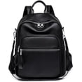 thumbnail image 1 of Sunyuer PU Leather Stylish Travel Backpack - Lightweight and Multi Pockets Sports Yoga Bag for Commuting, 1 of 7