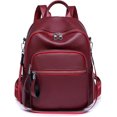 thumbnail image 1 of Sunyuer PU Leather Stylish Travel Backpack - Lightweight and Multi Pockets Sports Yoga Bag for Commuting, 1 of 7
