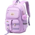 thumbnail image 1 of Sunyuer Preppy Aesthetic 15.6 Inch Laptop Backpack for Women Men, Travel Commuter College Bag Large Anti-Theft Daypack, 1 of 9