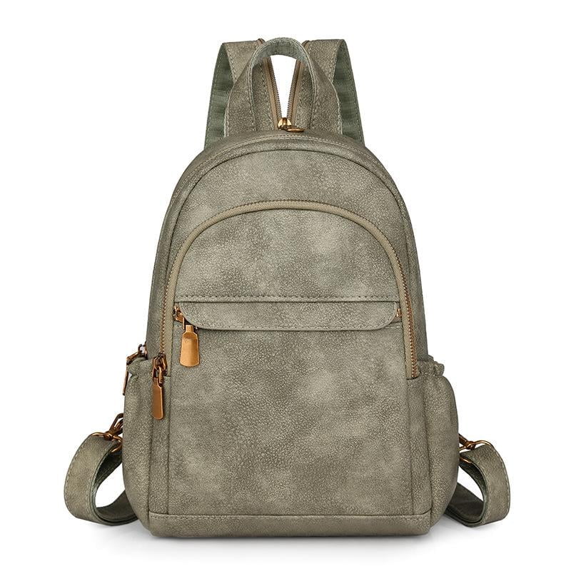 Sunyuer Small Backpack Purse for Women Fashion PU Leather Backpack Convertible Ladies Sling Bag pu material